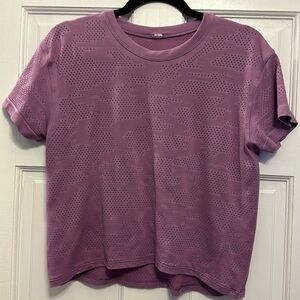 Lululemon Train to Be Short Sleeve Shirt - Dot Camo Wisteria Purple